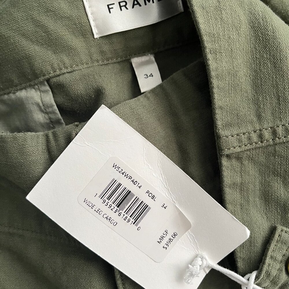 FRAME Wide Leg Cargo Trousers - Picture 6 of 7